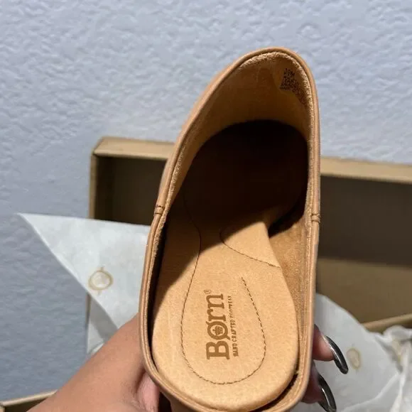Born leather tan mules NEW SZ10 - Picture 6 of 7